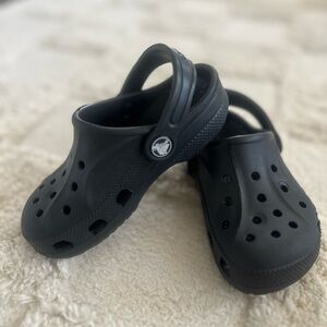 Kids Black Clogs